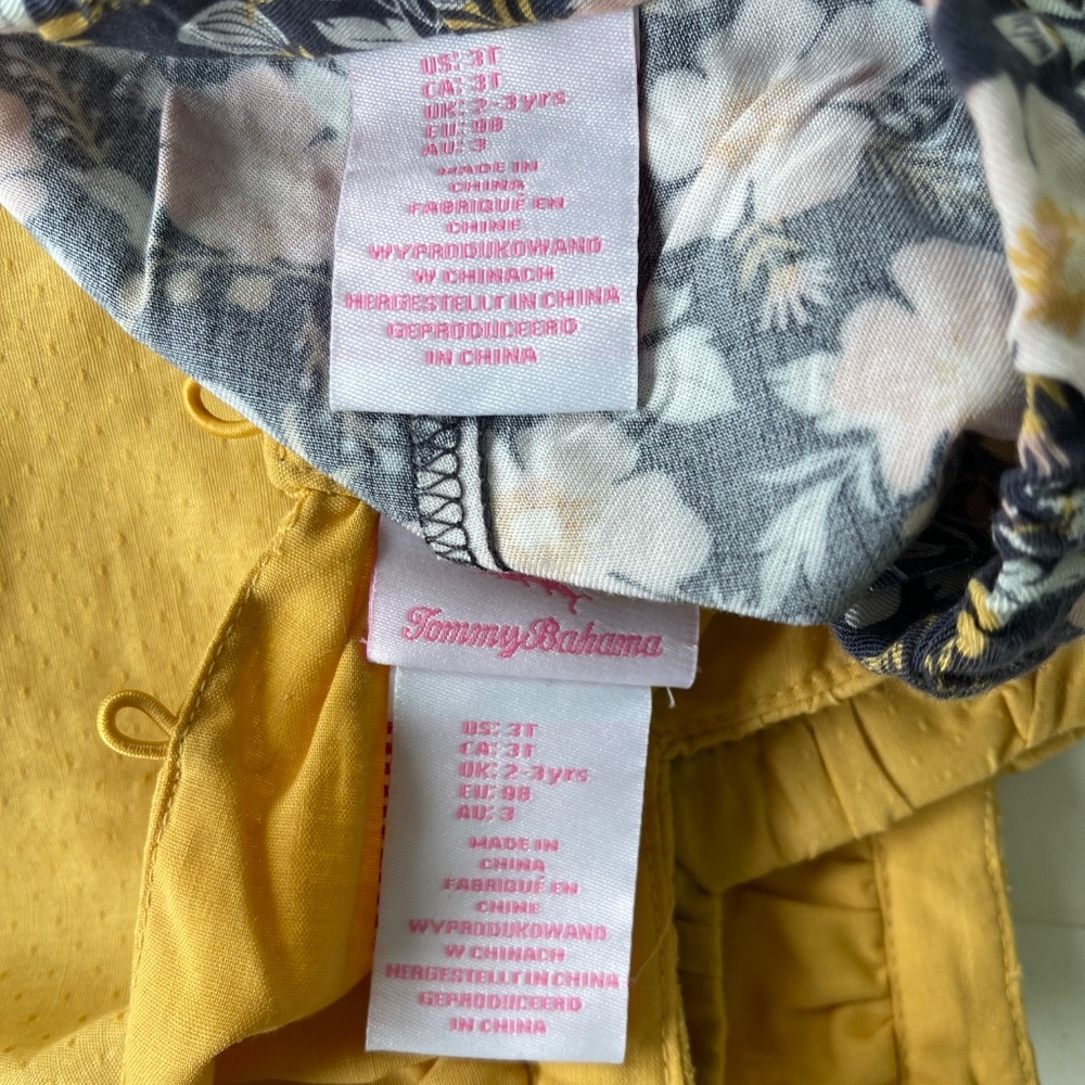 NEW Tommy Bahama Kids 3 pc Shorts set Girls 3T - Picture 12 of 12